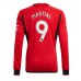 Manchester United Anthony Martial #9 Voetbalkleding Thuisshirt 2023-24 Lange Mouwen